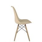 Cadeira Saarinen Nude Empório Tiffany Base Em Madeira