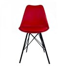 Cadeira Saarinen Pp Tower Empório  Vermelho/preto