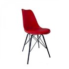 Cadeira Saarinen Pp Tower Empório  Vermelho/preto