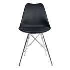 Cadeira Saarinen Preta - Base Tower Cromado