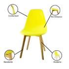 Cadeira Saarinen Solid Wood Para Sala Cozinha E Decoração - A