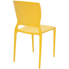 Cadeira Safira Amarela Polipropileno E Fibra De Vidro 4un - T