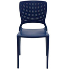 Cadeira Safira Azul Yale Polipropileno E Fibra De Vidro 6un -