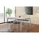 Cadeira Sala De Jantar 1700 Kit 4 Un Cromado/courano Preto -