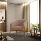 Cadeira Sala De Jantar Base De Madeira Kit 2 Stella Bouclê D0