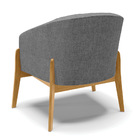 Cadeira Sala De Jantar Base De Madeira Kit 2 Stella Linho D03