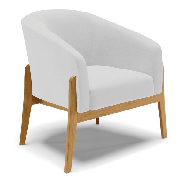 Cadeira Sala De Jantar Base De Madeira Kit 2 Stella Linho D03