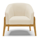 Cadeira Sala De Jantar Base De Madeira Kit 2 Stella Noz/linho