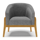 Cadeira Sala De Jantar Base De Madeira Kit 2 Stella Noz/linho