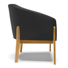 Cadeira Sala De Jantar Base De Madeira Kit 2 Stella Sintético