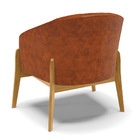 Cadeira Sala De Jantar Base De Madeira Kit 2 Stella Sintético