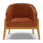 Cadeira Sala De Jantar Base De Madeira Kit 2 Stella Sintético