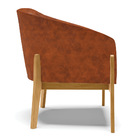 Cadeira Sala De Jantar Base De Madeira Kit 2 Stella Sintético