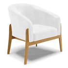 Cadeira Sala De Jantar Base De Madeira Kit 2 Stella Sintético