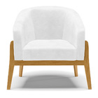 Cadeira Sala De Jantar Base De Madeira Kit 2 Stella Sintético