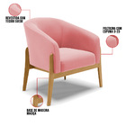 Cadeira Sala De Jantar Base De Madeira Kit 2 Stella Suede D03