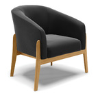 Cadeira Sala De Jantar Base De Madeira Kit 2 Stella Suede D03