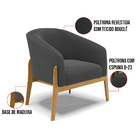 Cadeira Sala De Jantar Base De Madeira Stella Bouclê D03 - D'