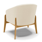 Cadeira Sala De Jantar Base De Madeira Stella Linho D03 - D'r