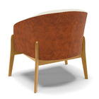 Cadeira Sala De Jantar Base De Madeira Stella Noz/linho D03 -