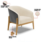 Cadeira Sala De Jantar Base De Madeira Stella Pto/linho D03 -