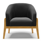 Cadeira Sala De Jantar Base De Madeira Stella Suede D03 - D'r