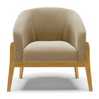 Cadeira Sala De Jantar Base De Madeira Stella Suede D03 - D'r