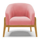 Cadeira Sala De Jantar Base De Madeira Stella Suede D03 - D'r