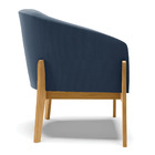 Cadeira Sala De Jantar Base De Madeira Stella Suede D03 - D'r