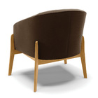 Cadeira Sala De Jantar Base De Madeira Stella Suede D03 - D'r