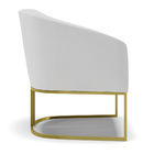 Cadeira Sala De Jantar Base Industrial Dourado Kit 2 Stella L