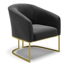 Cadeira Sala De Jantar Base Industrial Dourado Kit 2 Stella S