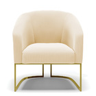 Cadeira Sala De Jantar Base Industrial Dourado Kit 2 Stella S