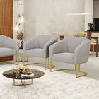 Cadeira Sala De Jantar Base Industrial Dourado Kit 2 Stella V