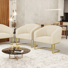 Cadeira Sala De Jantar Base Industrial Dourado Kit 2 Stella V