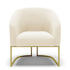 Cadeira Sala De Jantar Base Industrial Dourado Kit 2 Stella V