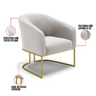 Cadeira Sala De Jantar Base Industrial Dourado Stella Veludo