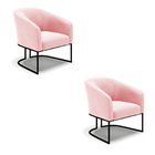 Cadeira Sala De Jantar Base Industrial Preto Kit 2 Stella Sue