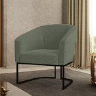 Cadeira Sala De Jantar Base Industrial Preto Stella Bouclê D0