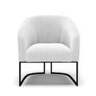 Cadeira Sala De Jantar Base Industrial Preto Stella Bouclê D0