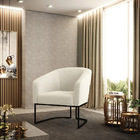 Cadeira Sala De Jantar Base Industrial Preto Stella Bouclê D0