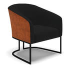 Cadeira Sala De Jantar Base Industrial Preto Stella Noz/linho