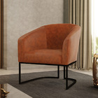 Cadeira Sala De Jantar Base Industrial Preto Stella Sintético