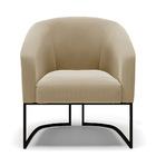 Cadeira Sala De Jantar Base Industrial Preto Stella Suede D03