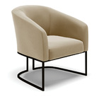 Cadeira Sala De Jantar Base Industrial Preto Stella Suede D03