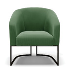 Cadeira Sala De Jantar Base Industrial Preto Stella Suede D03