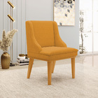 Cadeira Sala De Jantar Base Madeira Castanho Kit 4 Liz Bouclê