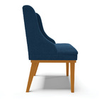 Cadeira Sala De Jantar Base Madeira Castanho Kit 4 Liz Bouclê