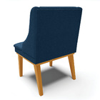 Cadeira Sala De Jantar Base Madeira Castanho Kit 4 Liz Bouclê