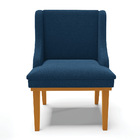 Cadeira Sala De Jantar Base Madeira Castanho Kit 4 Liz Bouclê